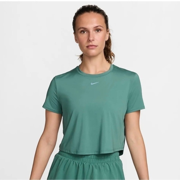 Nike One Classic Dri-FIT Short-Sleeve Cropped Top - Picture 1 of 4